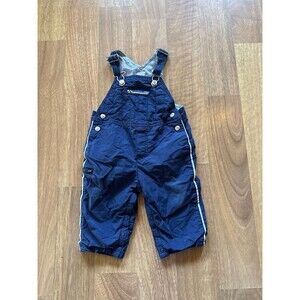 Vintage GYMBOREE quilted jersey lined race car overalls